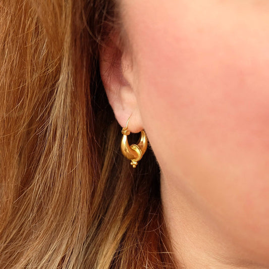 Kerala Vermeil Hoop Earrings