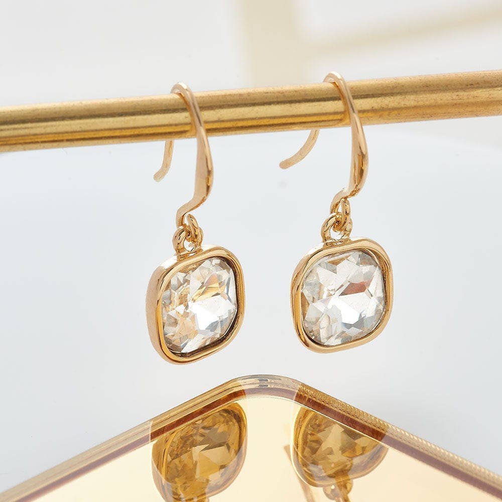 Square Cut Drop Earring